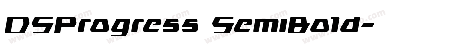 DSProgress SemiBold字体转换